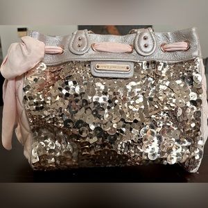 JUICY COUTURE PINK/GOLD SEQUIN DAYDREAMER BAG (Used)